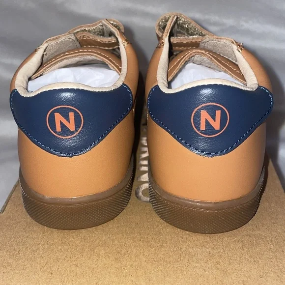 NWT NATURINO EINDHOVEN 2 VL. Cognac Leather Boys Sneaker - Picture 11 of 16
